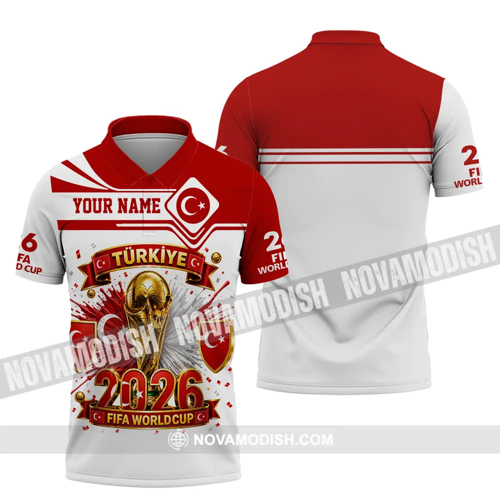 Unisex Shirt - Custom Turkey World Cup 2026 Shirt - Polo Shirt / S - T-shirt