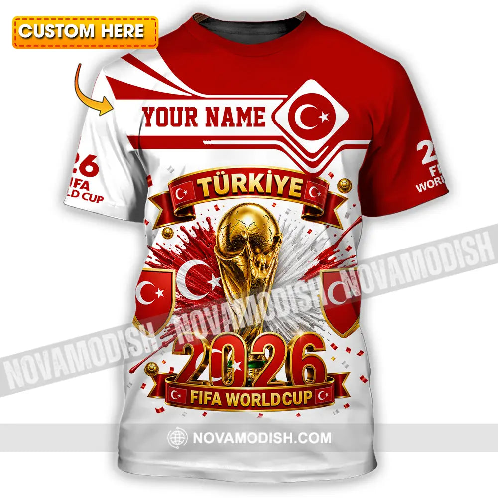 Unisex Shirt - Custom Turkey World Cup 2026 Shirt - T-shirt
