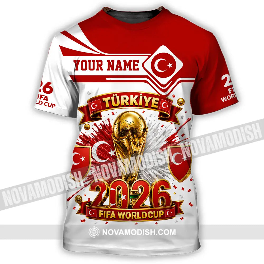 Unisex Shirt - Custom Turkey World Cup 2026 Shirt - T-Shirt / S - T-shirt