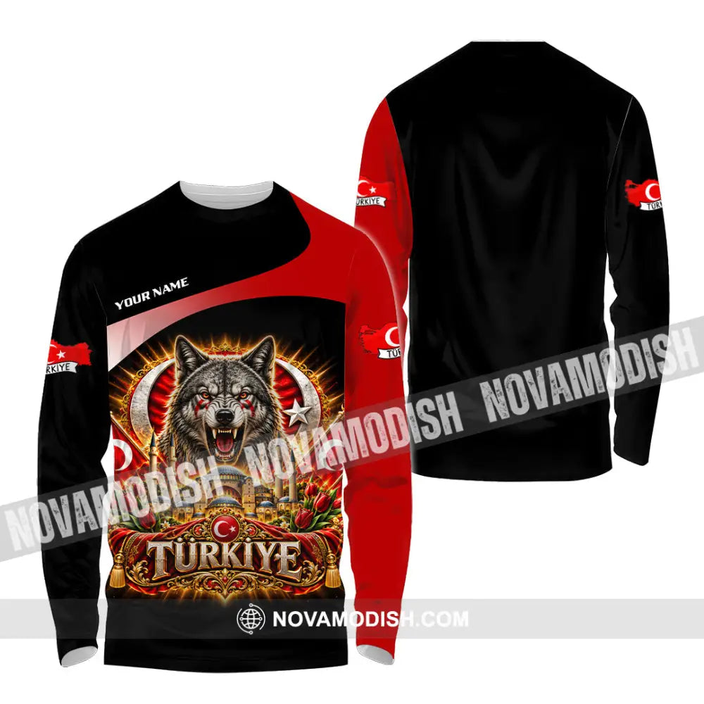 Unisex Shirt - Custom Turkiye Shirt - Long Sleeve Shirt / S - T-shirt