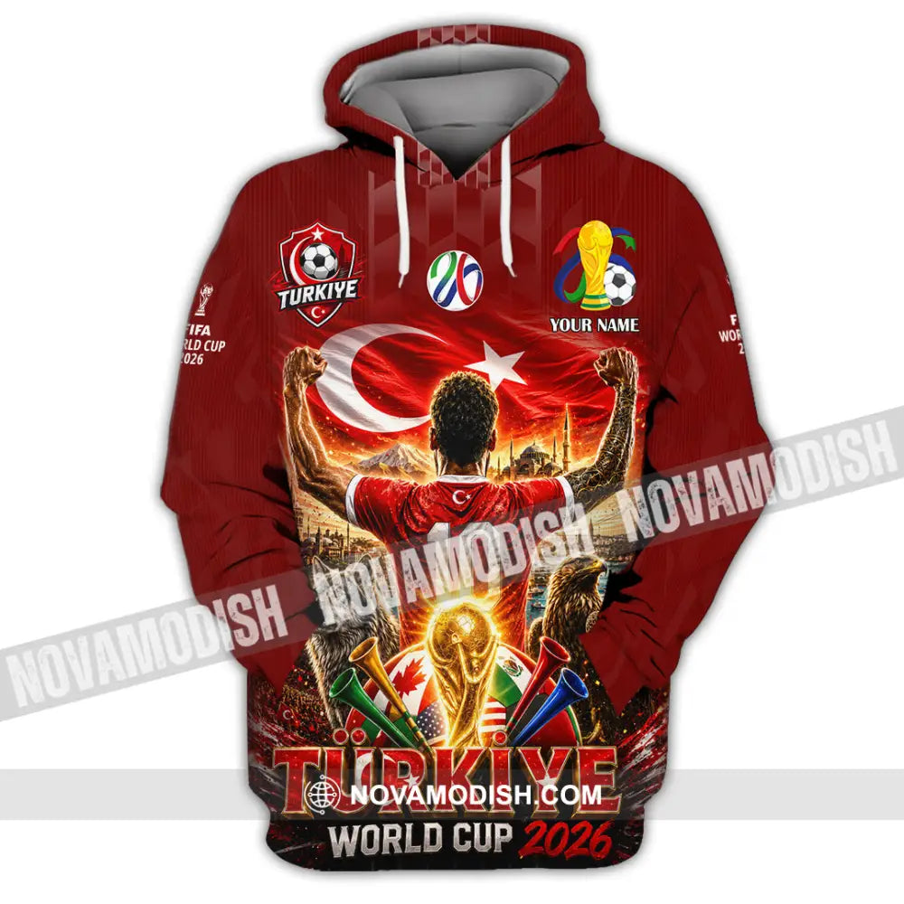 Unisex Shirt - Custom Turkiye World Cup 2026 Shirt - Hoodie / S - T-shirt