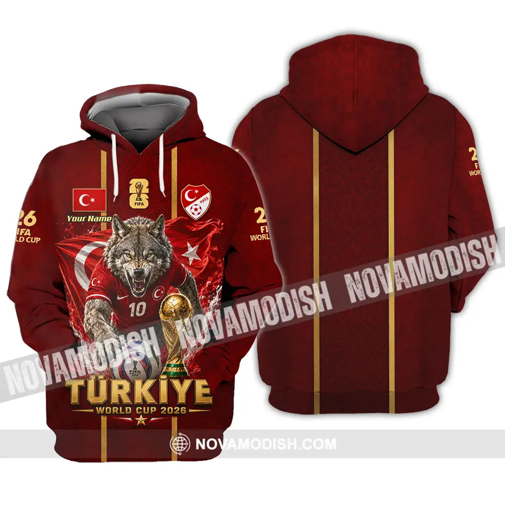 Unisex Shirt - Custom Turkiye World Cup 2026 Shirt - Hoodie / S - T-shirt