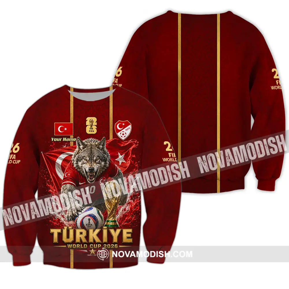 Unisex Shirt - Custom Turkiye World Cup 2026 Shirt - Long Sleeve / S - T-shirt