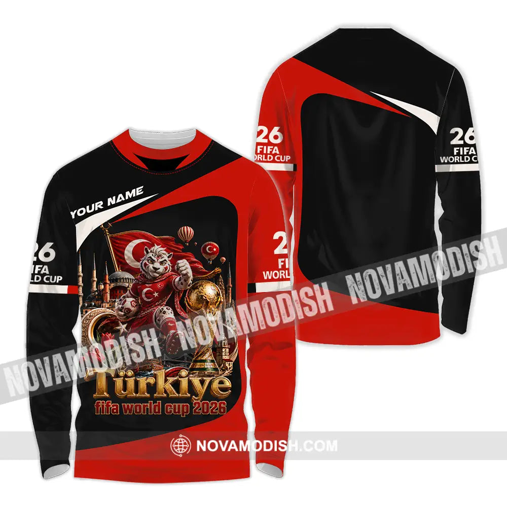 Unisex Shirt - Custom Turkiye World Cup 2026 Shirt - Long Sleeve Shirt / S - T-shirt