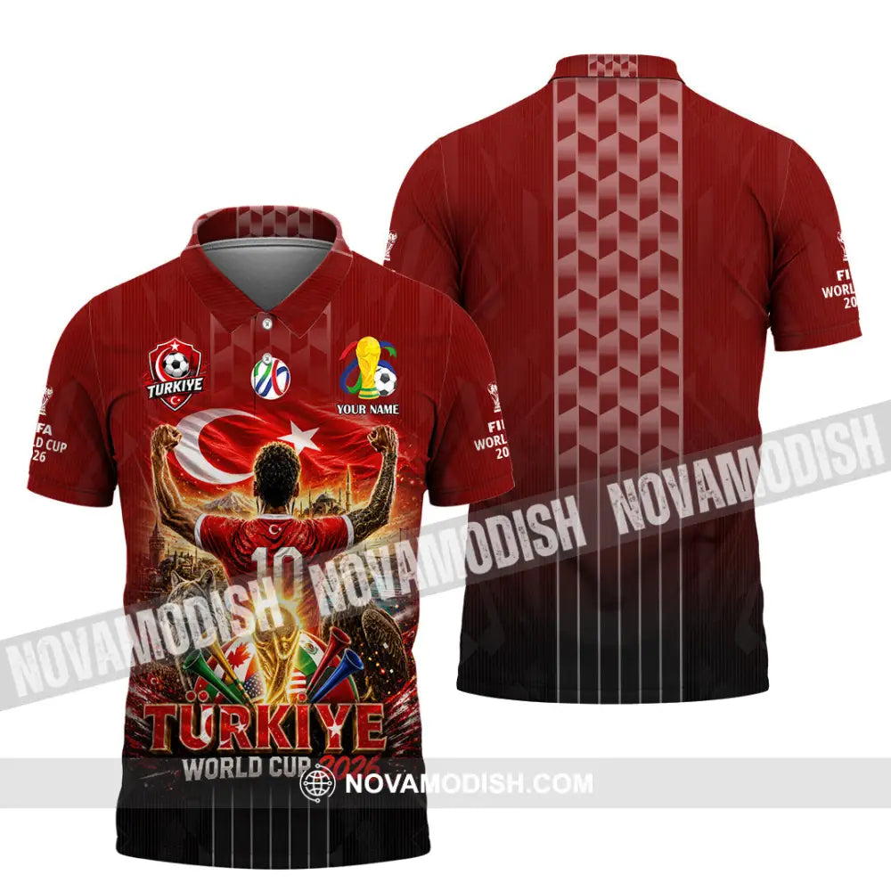 Unisex Shirt - Custom Turkiye World Cup 2026 Shirt - Polo Shirt / S - T-shirt