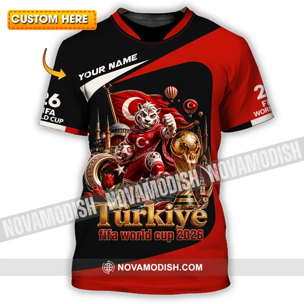 Unisex Shirt - Custom Turkiye World Cup 2026 Shirt - T-shirt