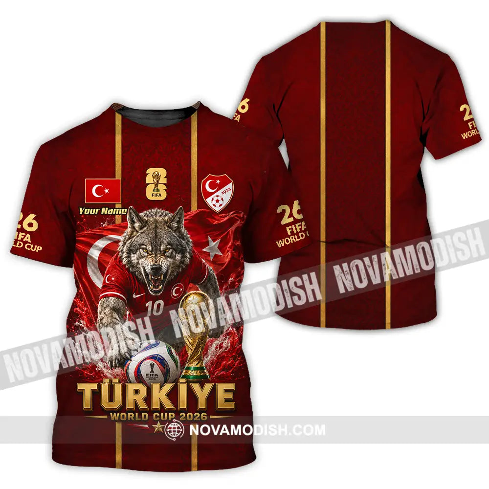 Unisex Shirt - Custom Turkiye World Cup 2026 Shirt - T-Shirt / S - T-shirt