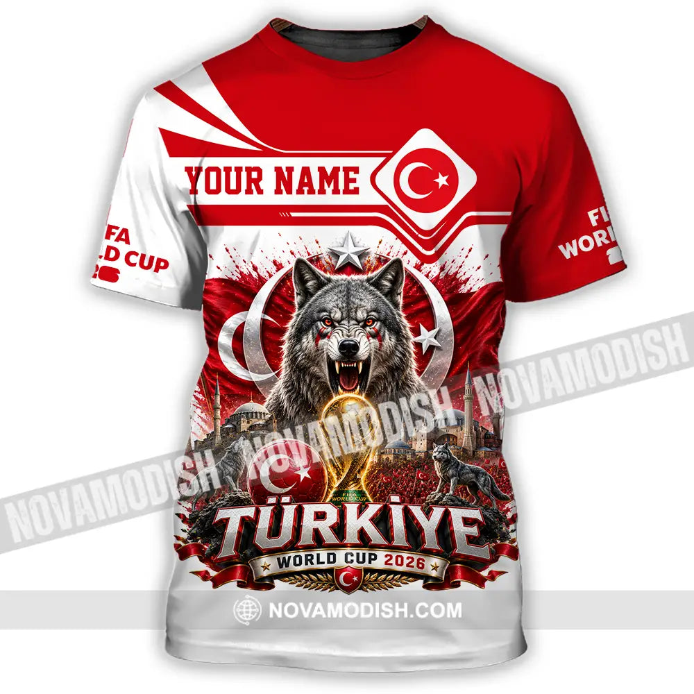 Unisex Shirt - Custom Turkiye World Cup 2026 Shirt - T-Shirt / S - T-shirt