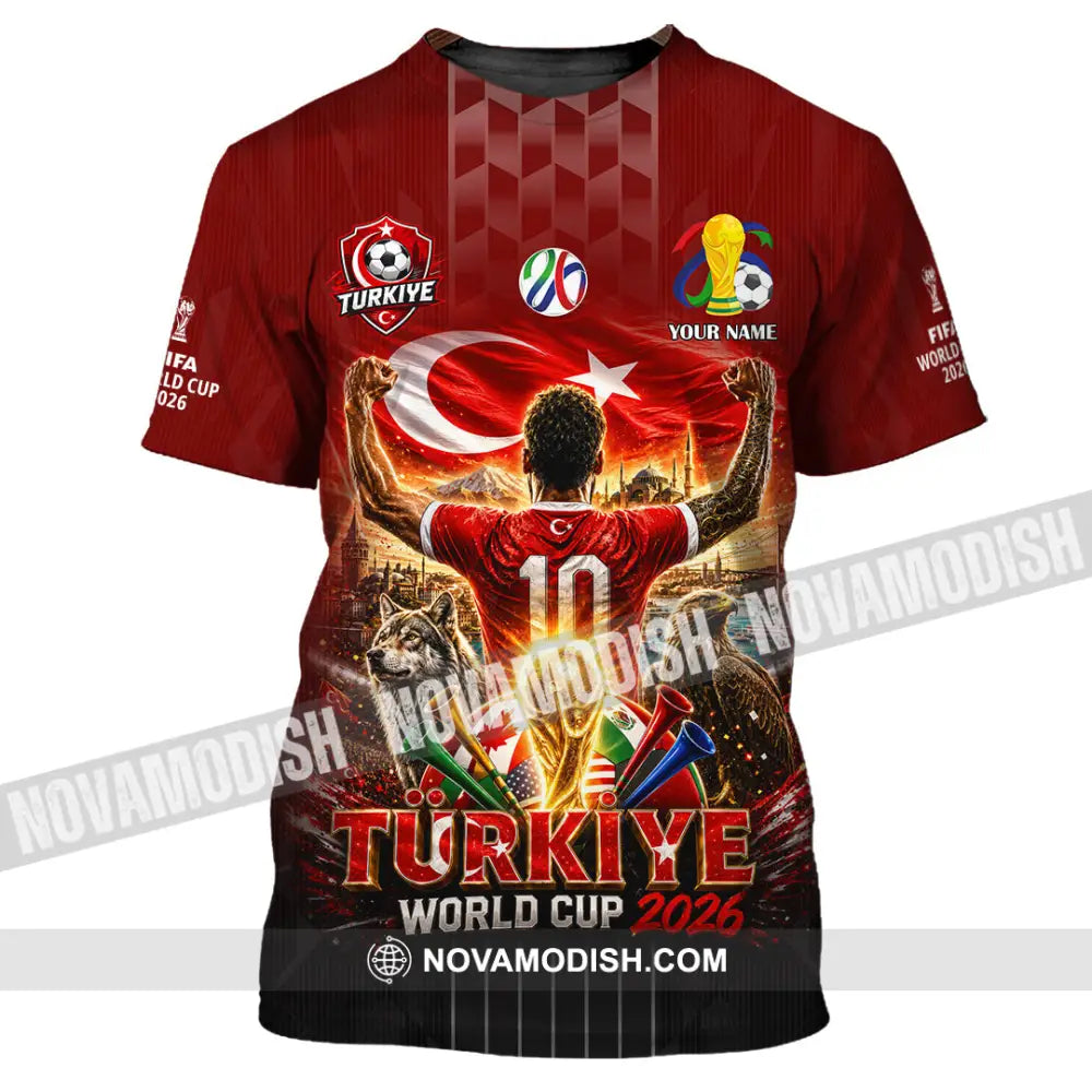 Unisex Shirt - Custom Turkiye World Cup 2026 Shirt - T-Shirt / S - T-shirt