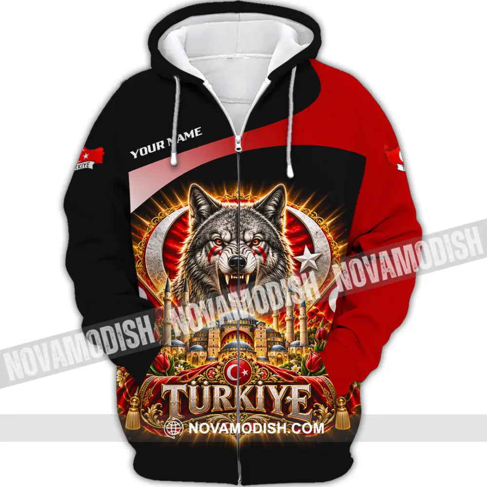 Unisex Shirt - Custom Turkiye Shirt - Zipper Hoodie / S - T-shirt