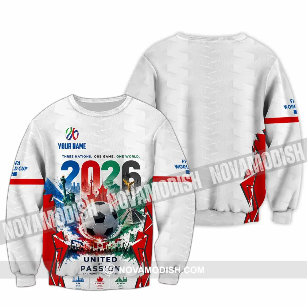 Unisex Shirt - Custom United By Passion World Cup 2026 Shirt - Long Sleeve / S - T-shirt
