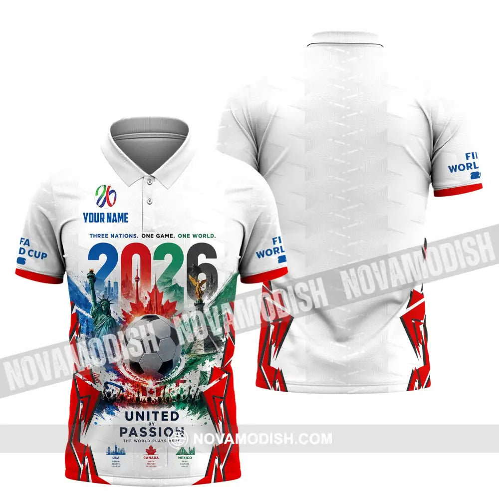 Unisex Shirt - Custom United By Passion World Cup 2026 Shirt - Polo Shirt / S - T-shirt