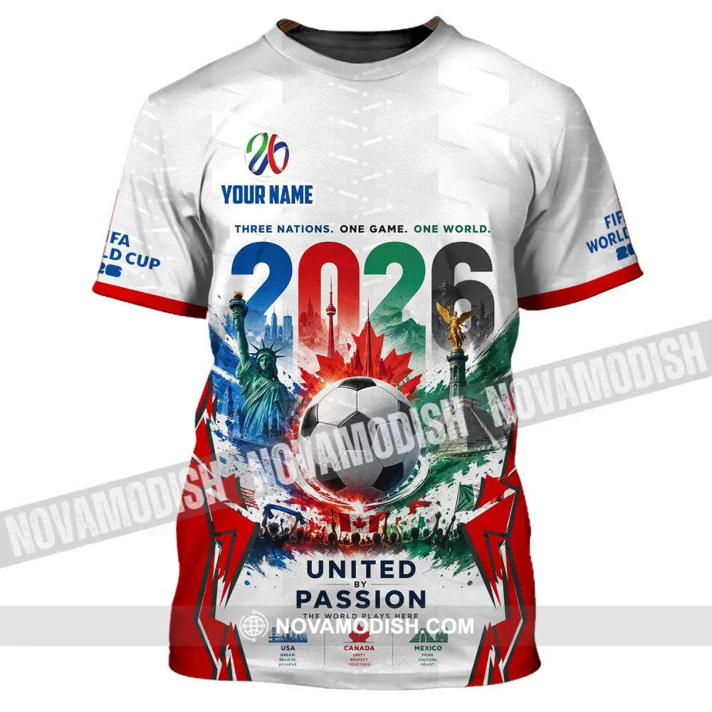 Unisex Shirt - Custom United By Passion World Cup 2026 Shirt - T-Shirt / S - T-shirt