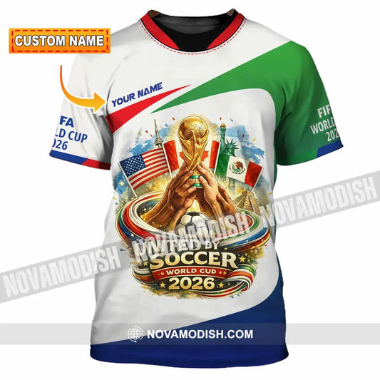 Unisex Shirt - Custom United By Soccer World Cup 2026 3D Shirt T-shirt