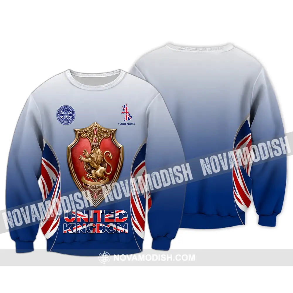 Unisex Shirt - Custom United Kingdom 3D Shirt Long Sleeve / S T-shirt