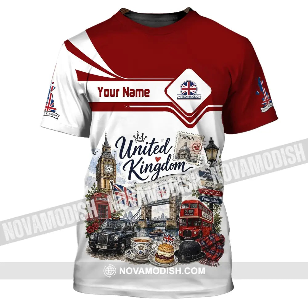 Unisex Shirt - Custom United Kingdom Shirt - T-Shirt / S - T-shirt
