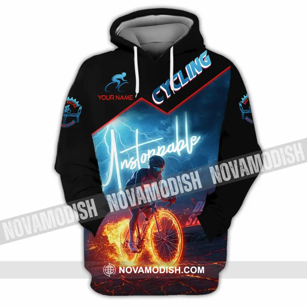 Unisex Shirt - Custom Unstoppable Cycling 3D Shirt Zipper Hoodie / S T-shirt