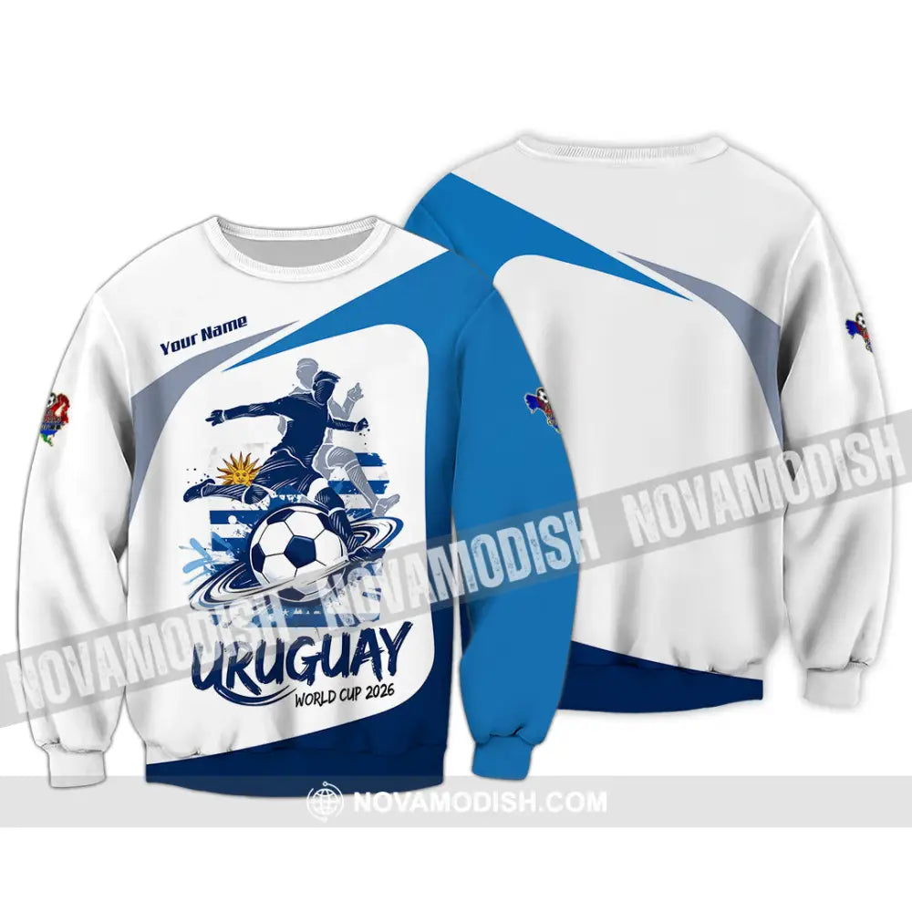 Unisex Shirt - Custom Uruguay Fifa World Cup 2026 3D Shirt - Long Sleeve / S - T-shirt