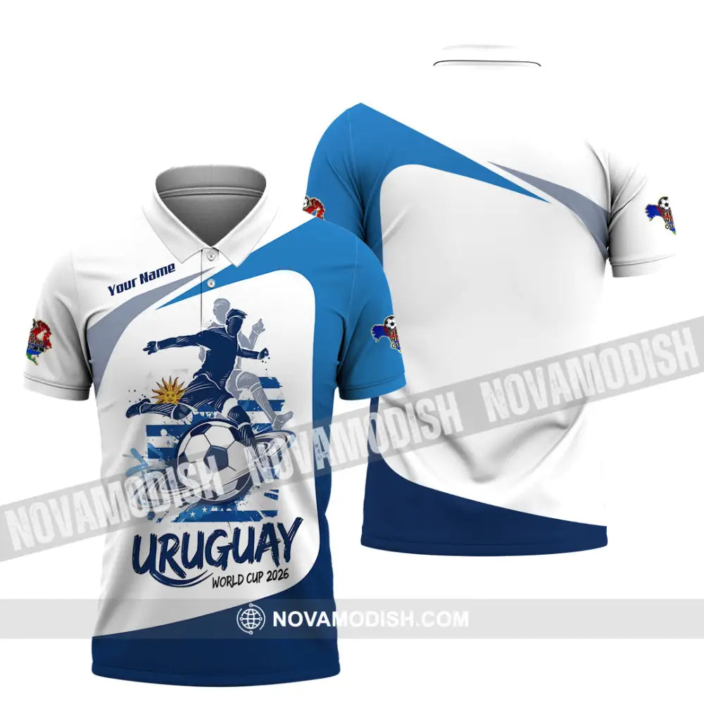 Unisex Shirt - Custom Uruguay Fifa World Cup 2026 3D Shirt - Polo Shirt / S - T-shirt