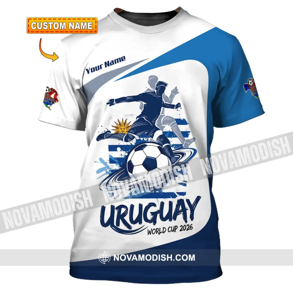 Unisex Shirt - Custom Uruguay Fifa World Cup 2026 3D Shirt - T-shirt