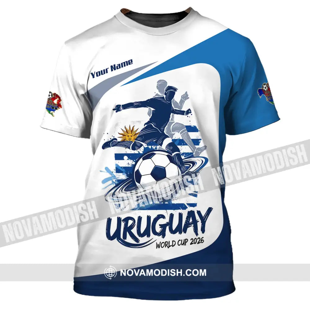 Unisex Shirt - Custom Uruguay Fifa World Cup 2026 3D Shirt - T-Shirt / S - T-shirt