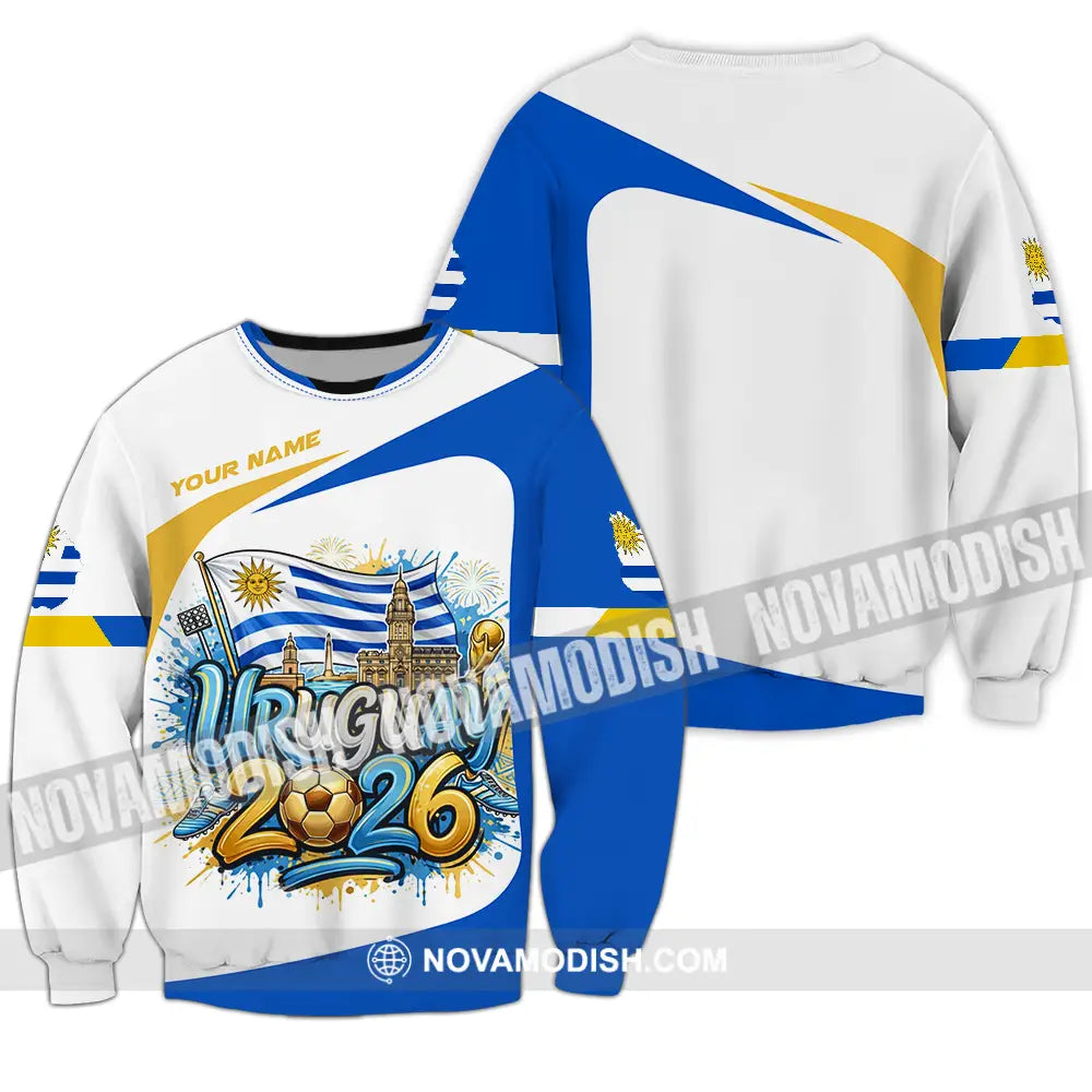 Unisex Shirt - Custom Uruguay World Cup 2026 3D Shirt Long Sleeve / S T-shirt