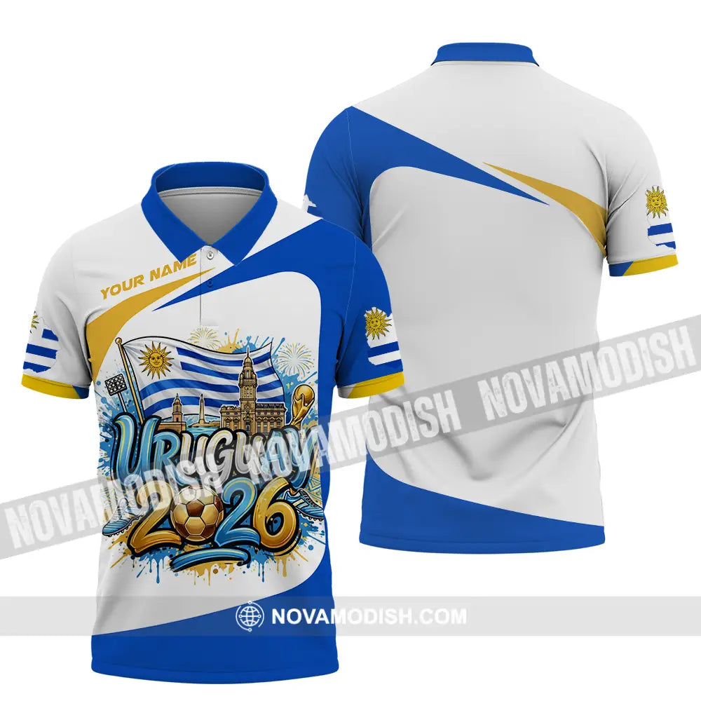 Unisex Shirt - Custom Uruguay World Cup 2026 3D Shirt Polo Shirt / S T-shirt