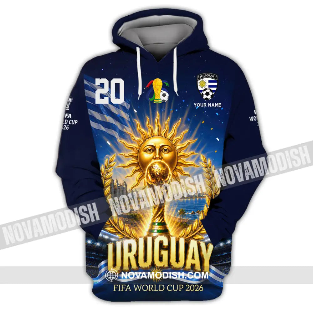 Unisex Shirt - Custom Uruguay World Cup 2026 Shirt - Hoodie / S - T-shirt