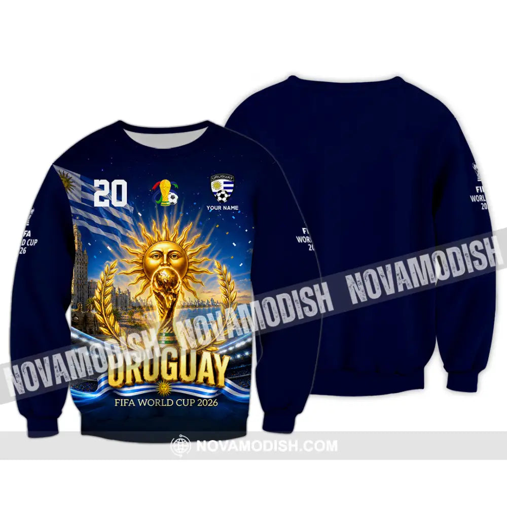 Unisex Shirt - Custom Uruguay World Cup 2026 Shirt - Long Sleeve / S - T-shirt