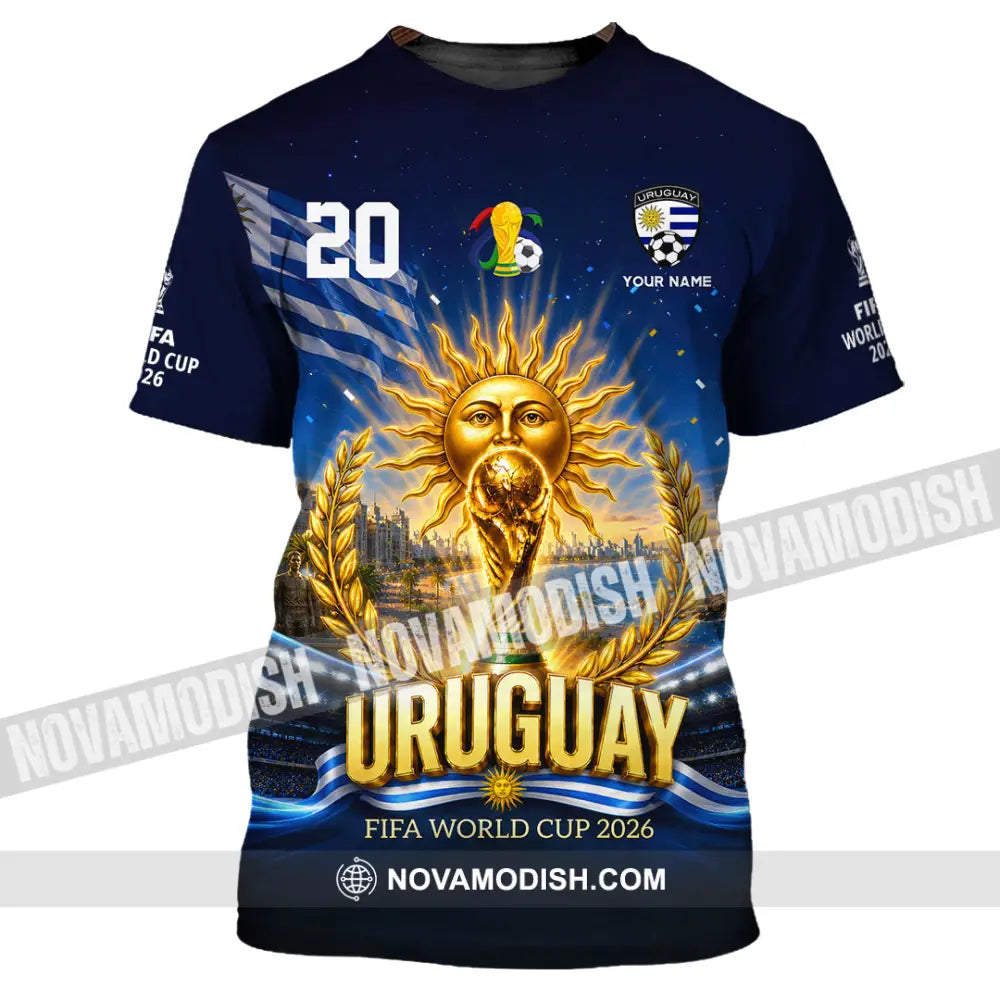 Unisex Shirt - Custom Uruguay World Cup 2026 Shirt - T-Shirt / S - T-shirt
