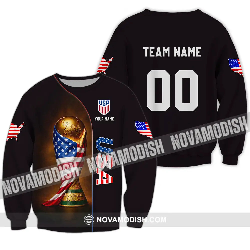 Unisex Shirt - Custom USA 3D Shirt Long Sleeve / S T-shirt