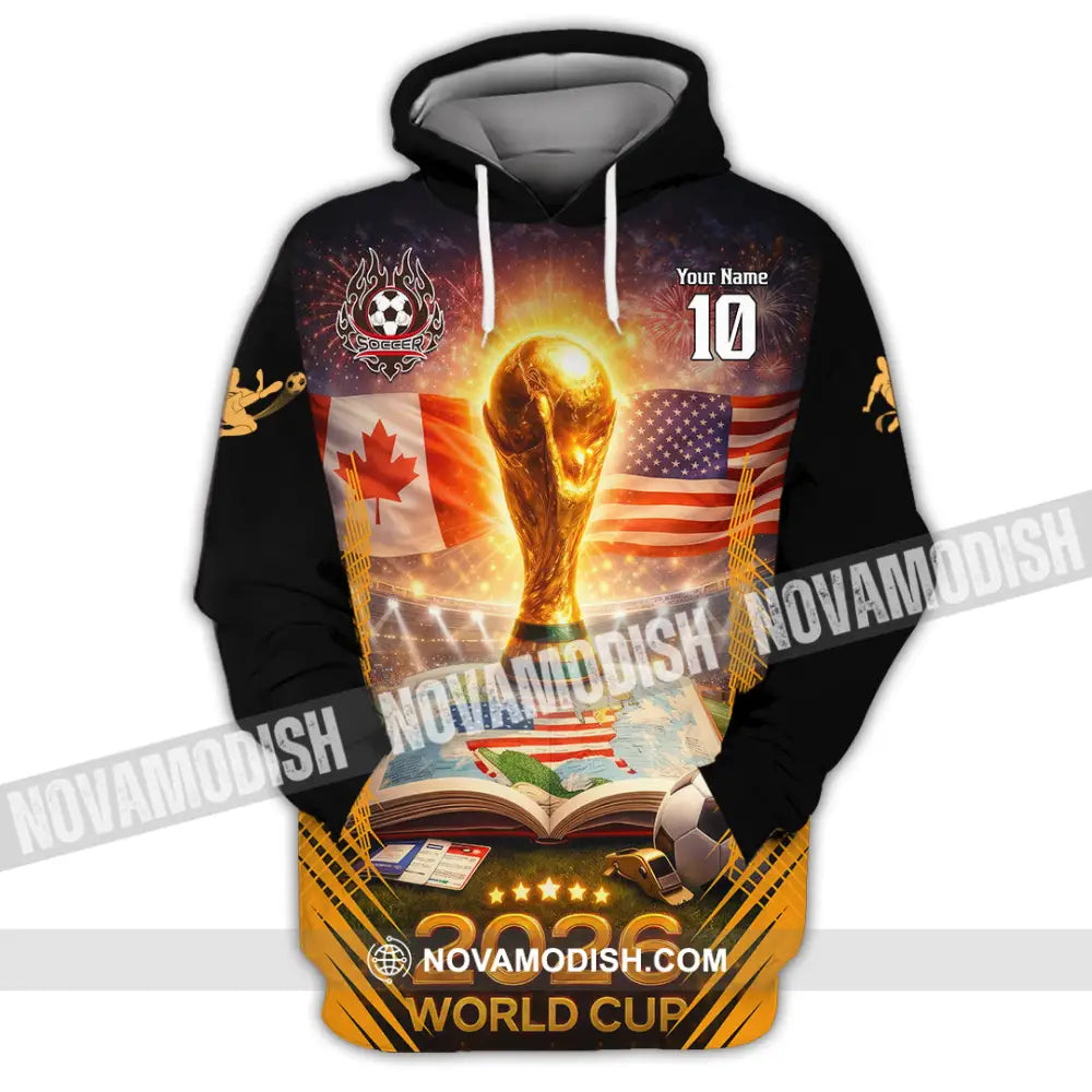 Unisex Shirt - Custom USA Canada World Cup 2026 3D Shirt Hoodie / S T-shirt
