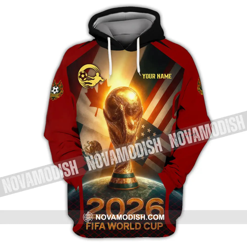 Unisex Shirt - Custom USA Canada World Cup 2026 3D Shirt Hoodie / S T-shirt