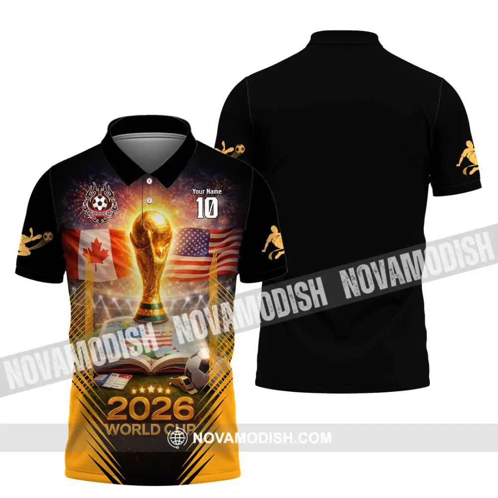 Unisex Shirt - Custom USA Canada World Cup 2026 3D Shirt Polo Shirt / S T-shirt