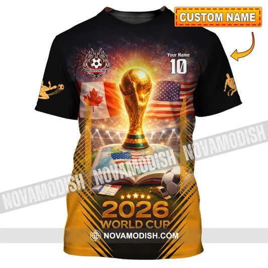 Unisex Shirt - Custom USA Canada World Cup 2026 3D Shirt T-shirt