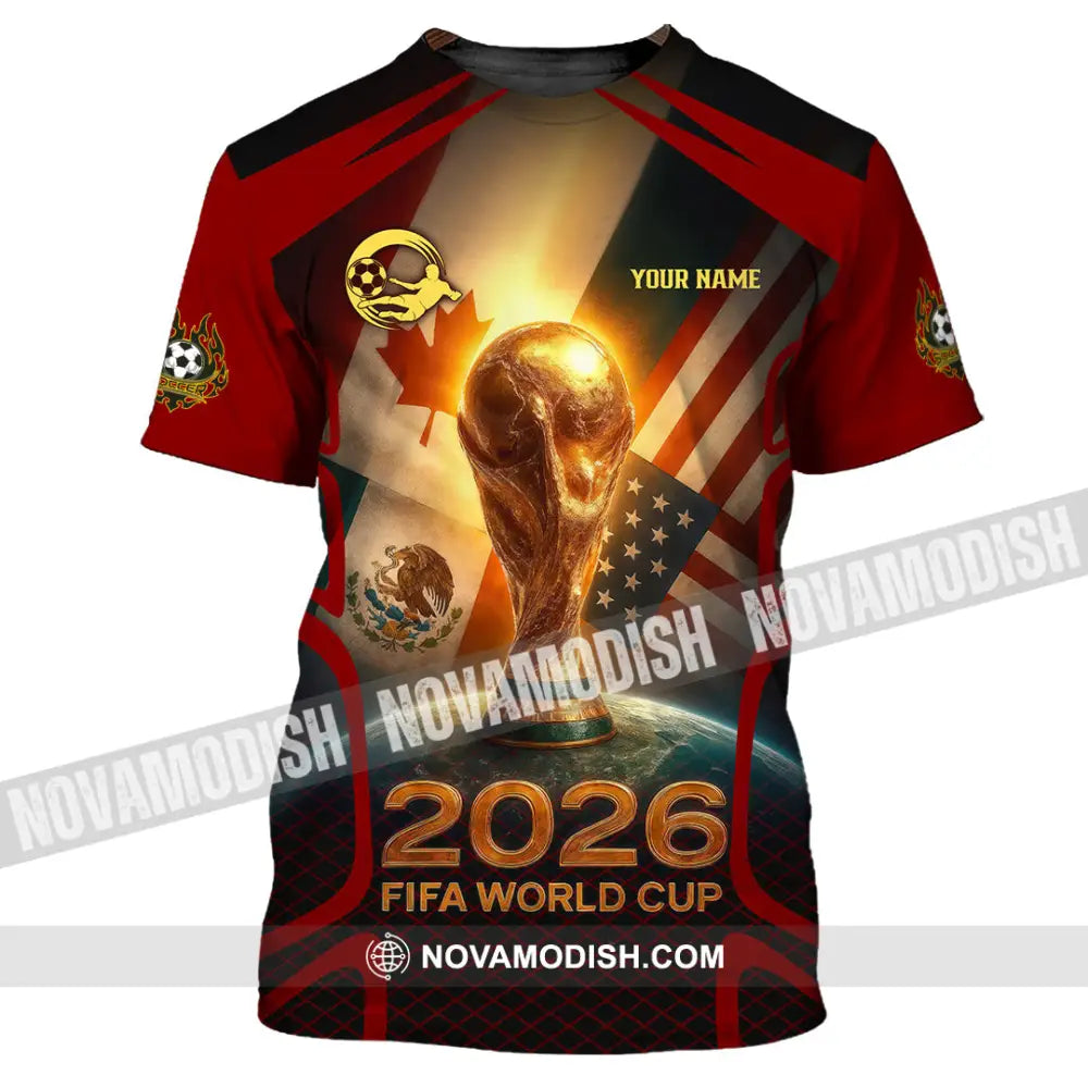 Unisex Shirt - Custom USA Canada World Cup 2026 3D Shirt T-Shirt / S T-shirt
