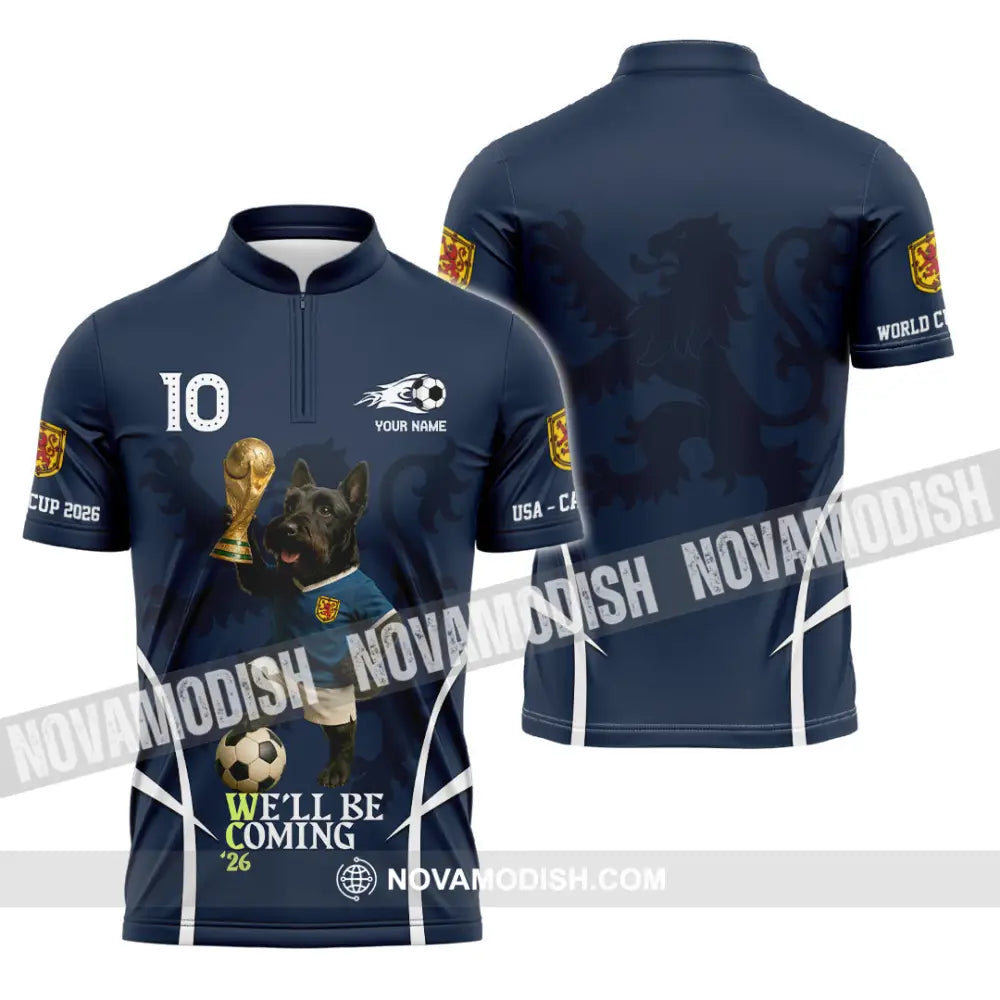 Unisex Shirt - Custom USA We’ll Be Coming 26 3D Shirt Zipper Polo Shirt / S T-shirt