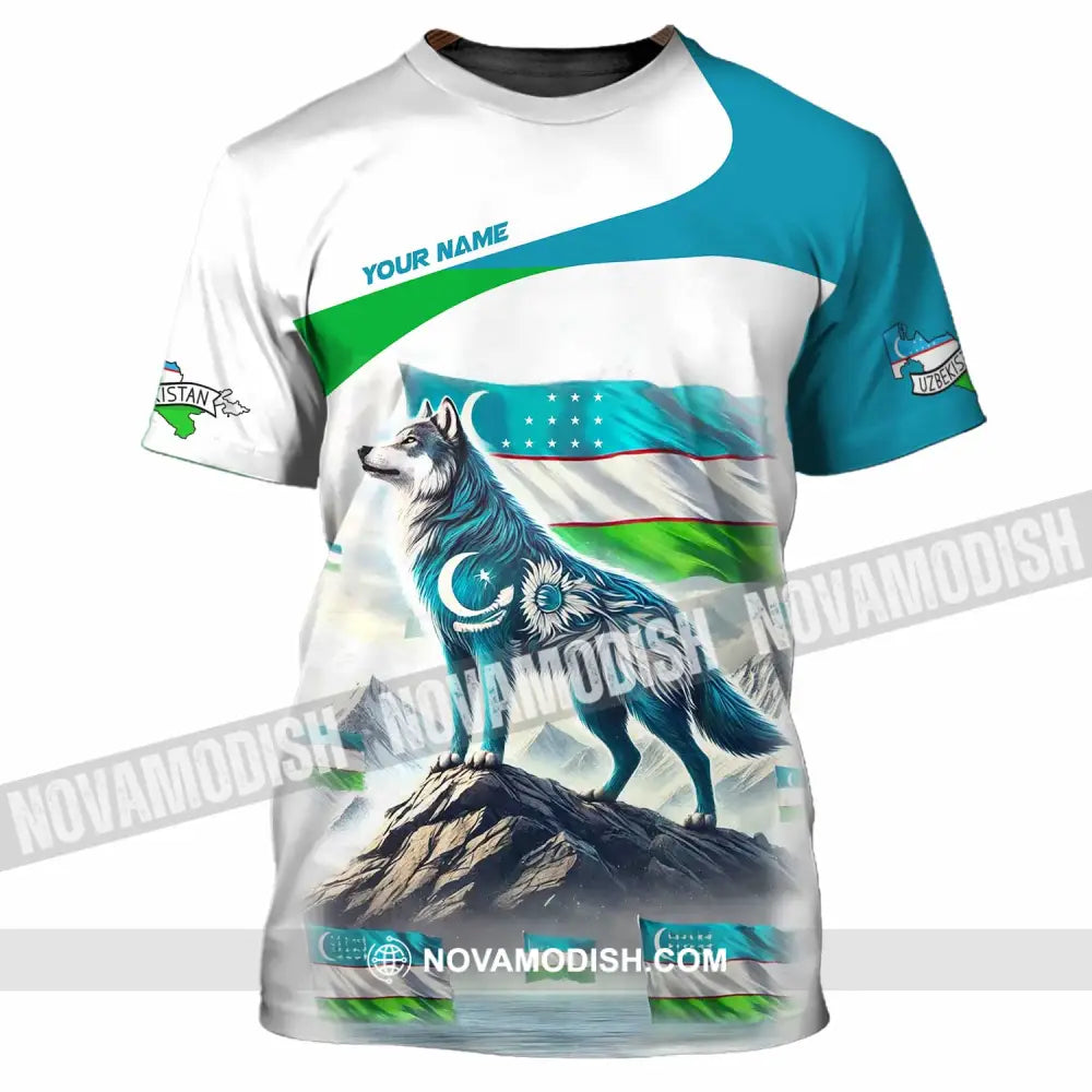 Unisex Shirt - Custom Uzbekistan Shirt - T-Shirt / S - T-shirt
