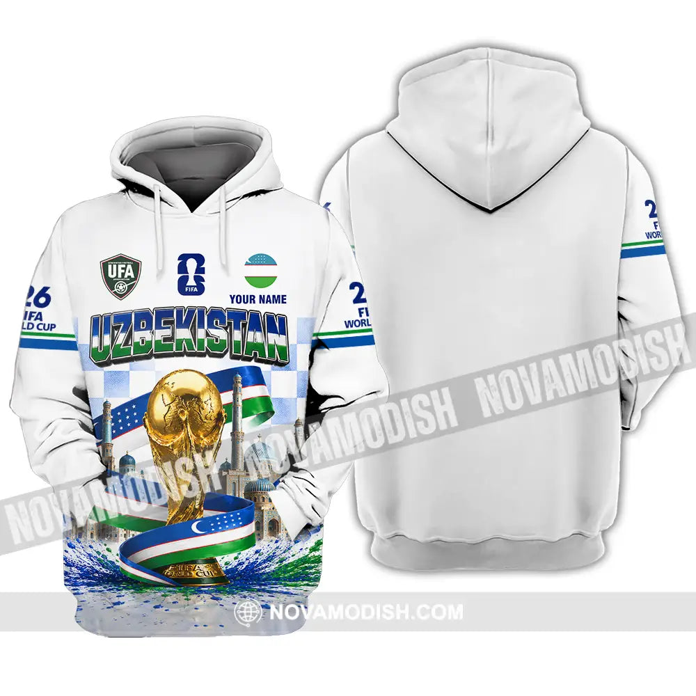Unisex Shirt - Custom Uzbekistan World Cup 2026 Shirt - Hoodie / S - T-shirt
