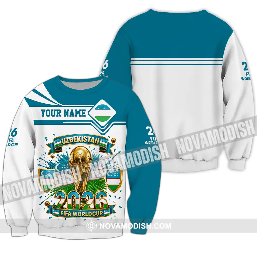Unisex Shirt - Custom Uzbekistan World Cup 2026 Shirt - Long Sleeve / S - T-shirt
