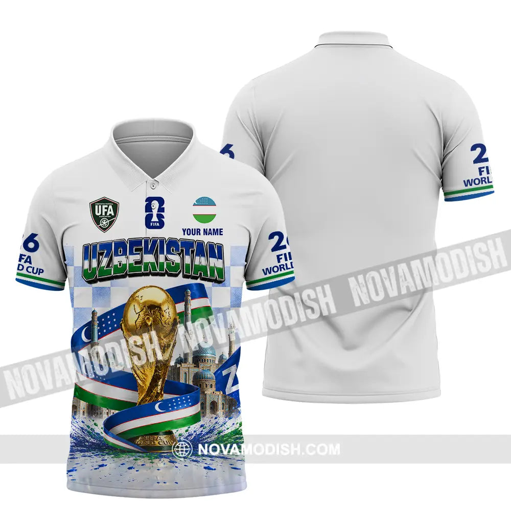 Unisex Shirt - Custom Uzbekistan World Cup 2026 Shirt - Polo Shirt / S - T-shirt