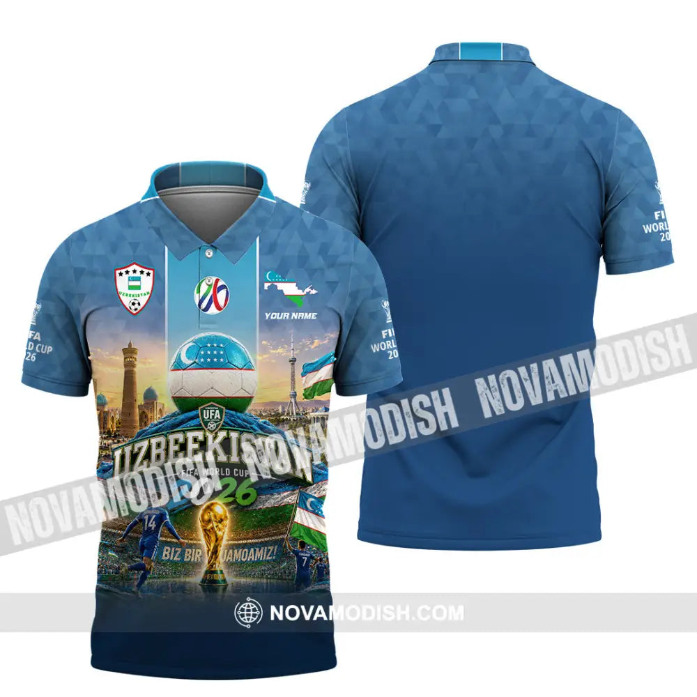 Unisex Shirt - Custom Uzbekistan World Cup 2026 Shirt - Polo Shirt / S - T-shirt