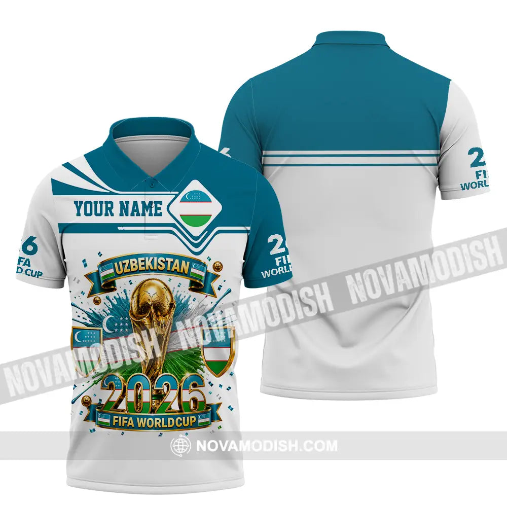 Unisex Shirt - Custom Uzbekistan World Cup 2026 Shirt - Polo Shirt / S - T-shirt