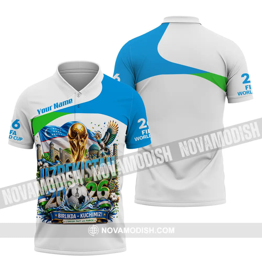 Unisex Shirt - Custom Uzbekistan World Cup 2026 Shirt - Polo Shirt / S - T-shirt