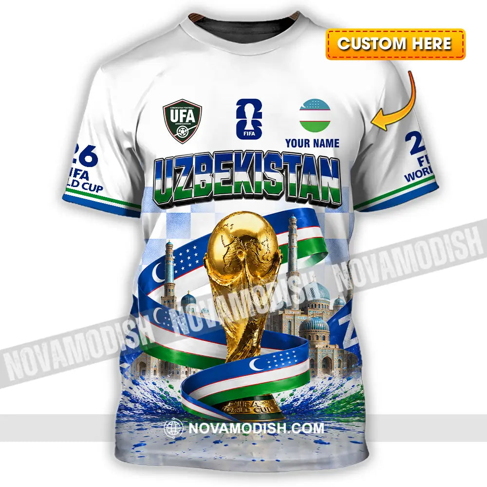 Unisex Shirt - Custom Uzbekistan World Cup 2026 Shirt - T-shirt