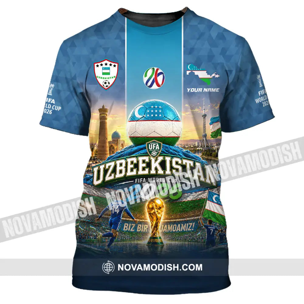 Unisex Shirt - Custom Uzbekistan World Cup 2026 Shirt - T-Shirt / S - T-shirt