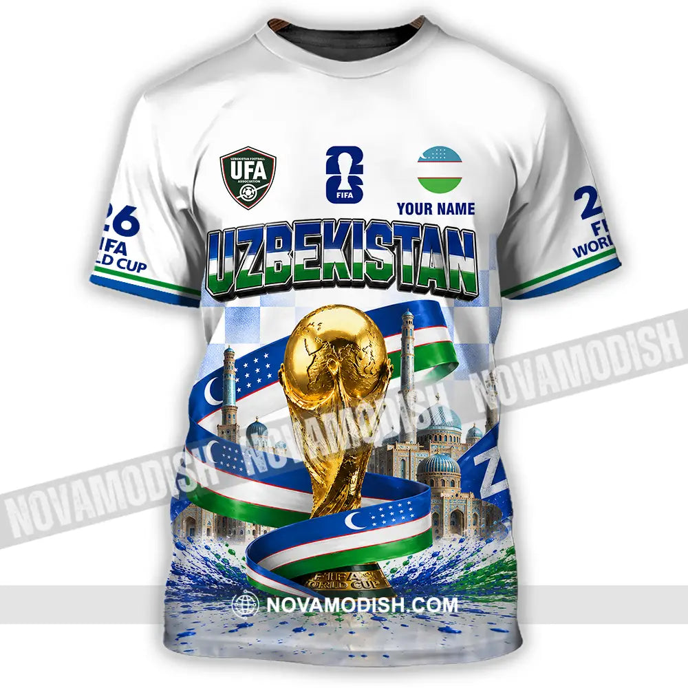 Unisex Shirt - Custom Uzbekistan World Cup 2026 Shirt - T-Shirt / S - T-shirt