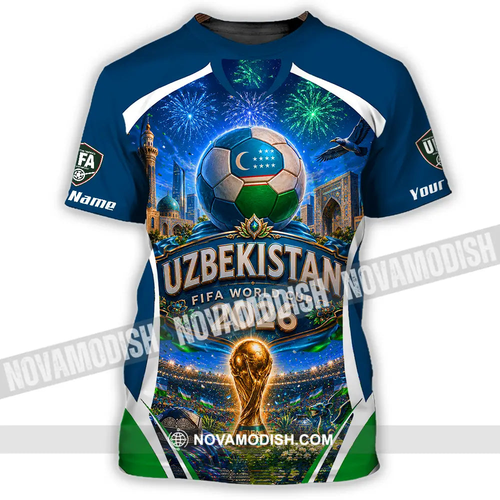 Unisex Shirt - Custom Uzbekistan World Cup 2026 Shirt - T-Shirt / S - T-shirt