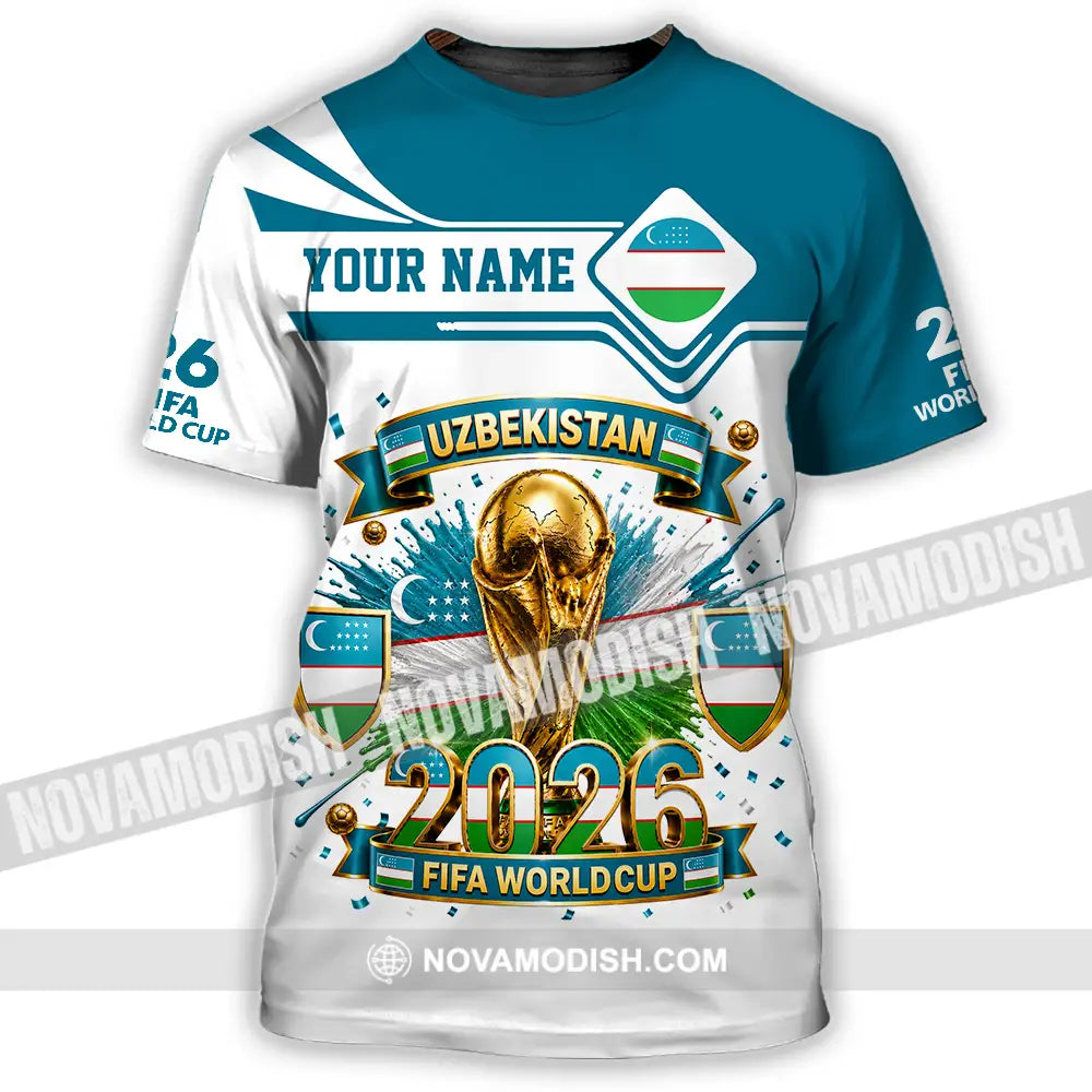 Unisex Shirt - Custom Uzbekistan World Cup 2026 Shirt - T-Shirt / S - T-shirt