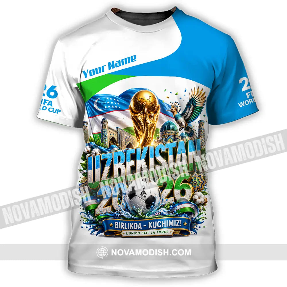Unisex Shirt - Custom Uzbekistan World Cup 2026 Shirt - T-Shirt / S - T-shirt